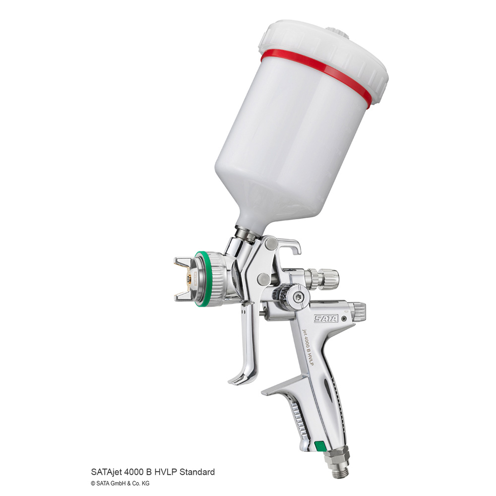 SATAjet 4000 B HVLP 0,6l QCC Kunststoff-Mehrwegbecher ohne Drehgelenk